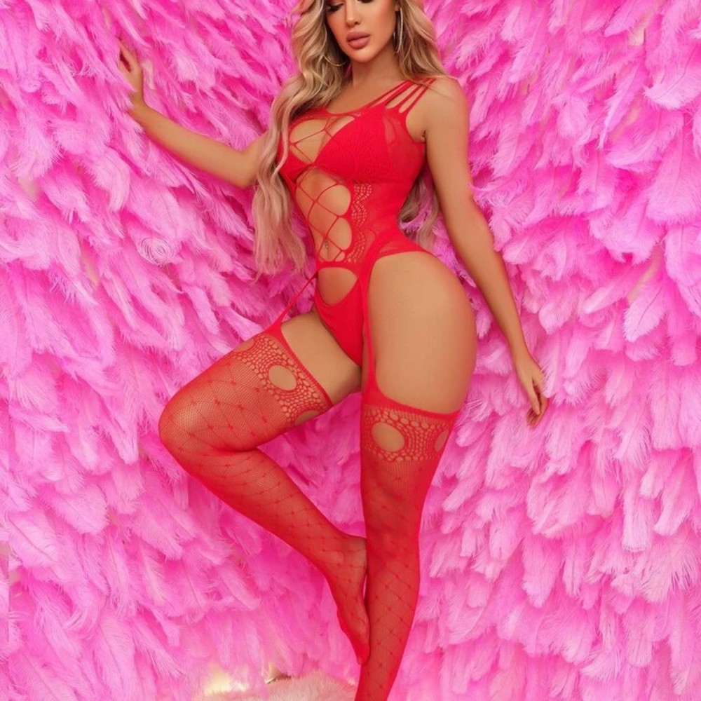 Hollow Out Fishnet Body Stocking Without Thong